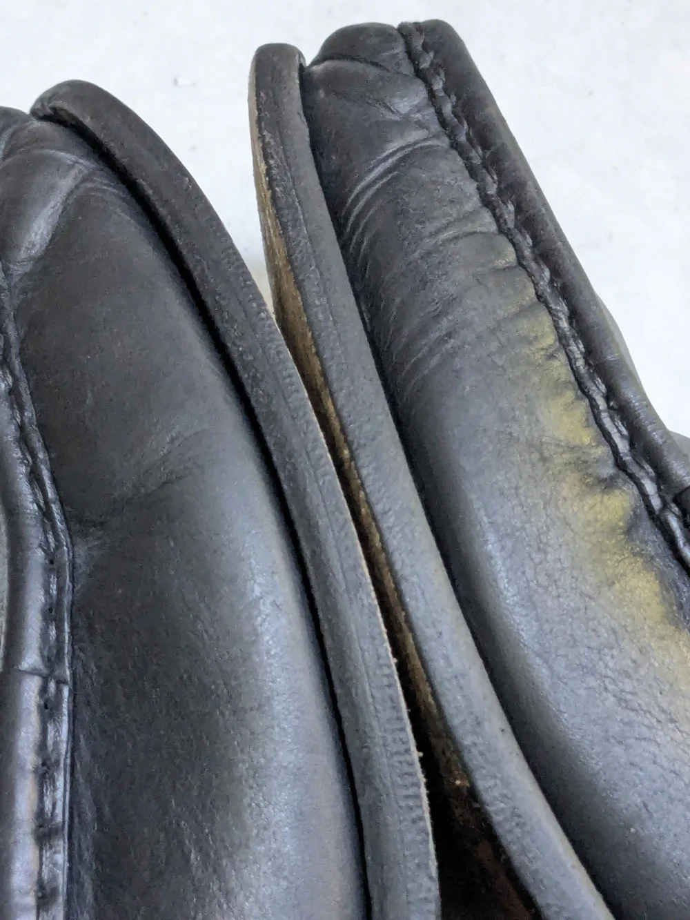 Gucci Men's Black Leather Horsebit Loafers Men 9.5